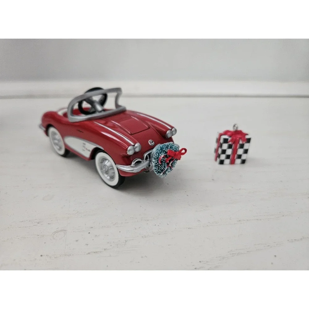 VTG 2001 Hallmark Keepsake Ornament 1958 CUSTOM‎ CORVETTE Club Edition Chevrolet